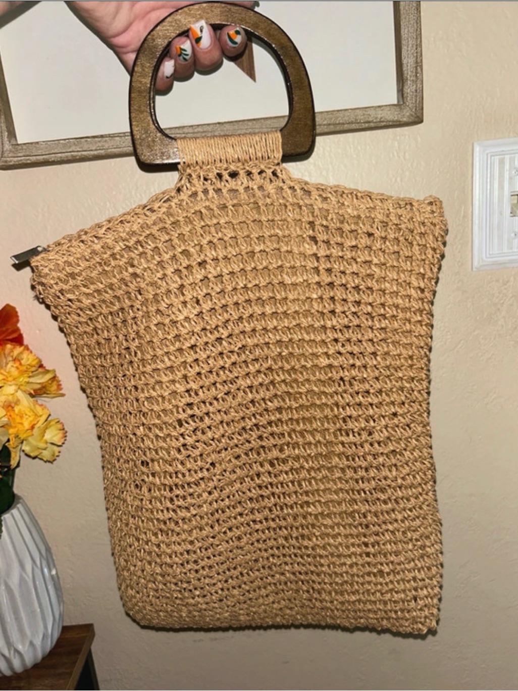 Woven Paper Beach Theme Boutique Bag